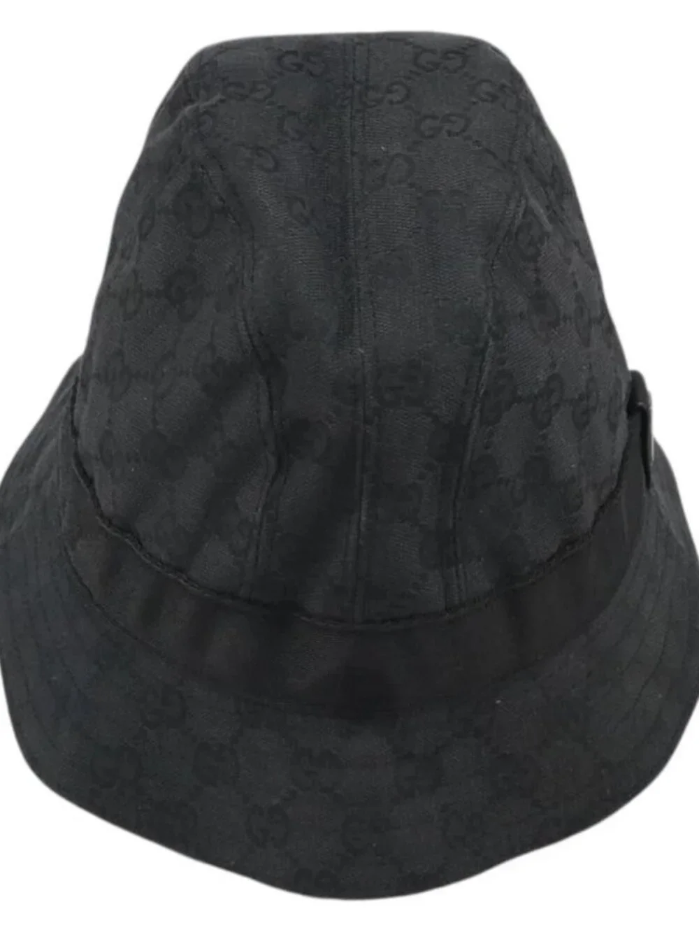 GUCCI GG Canvas Bucket Hat L Black Auth hk3506